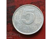 RDG 5 pfennig 1968