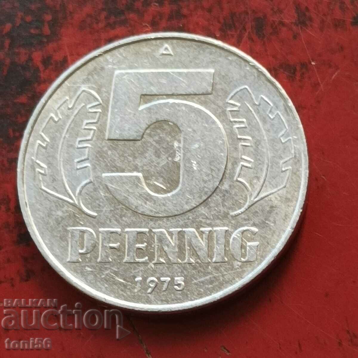 GDR 5 pfennig 1975 - quality