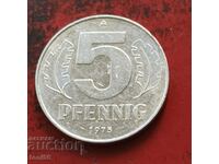GDR 5 pfennig 1975 - calitate