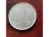 GDR 10 pfennig 1968 - calitate