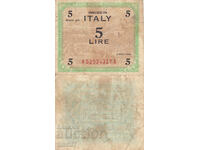 tino37- ITALY - 5 LIRES /MILITARY CERTIFICATE/ - 1943