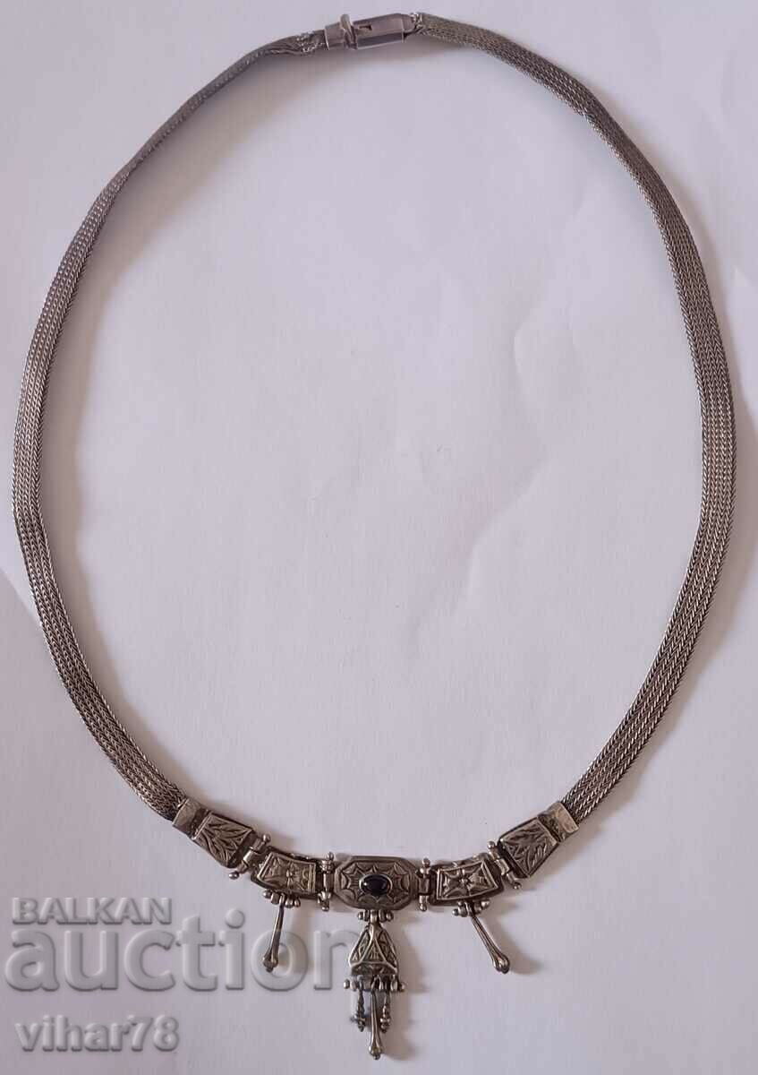 OLD SILVER NECKLACE WITH GARNET with price 385.99 BGN | € 197.35 OLD SILVER NECKLACE WITH GARNET with price 385.99 BGN | € 197.35