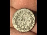 Германия Баден 6 кройцер 1815 сребро