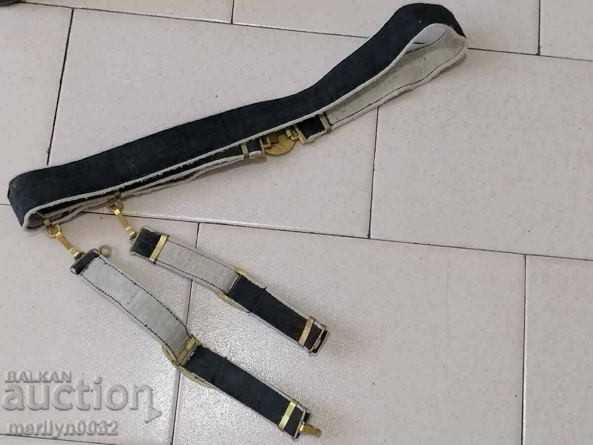 Navy officer's belt with cortic carriers Navy with price 199.00 BGN | € 101.75 Navy officer's belt with cortic carriers Navy with price 199.00 BGN | € 101.75