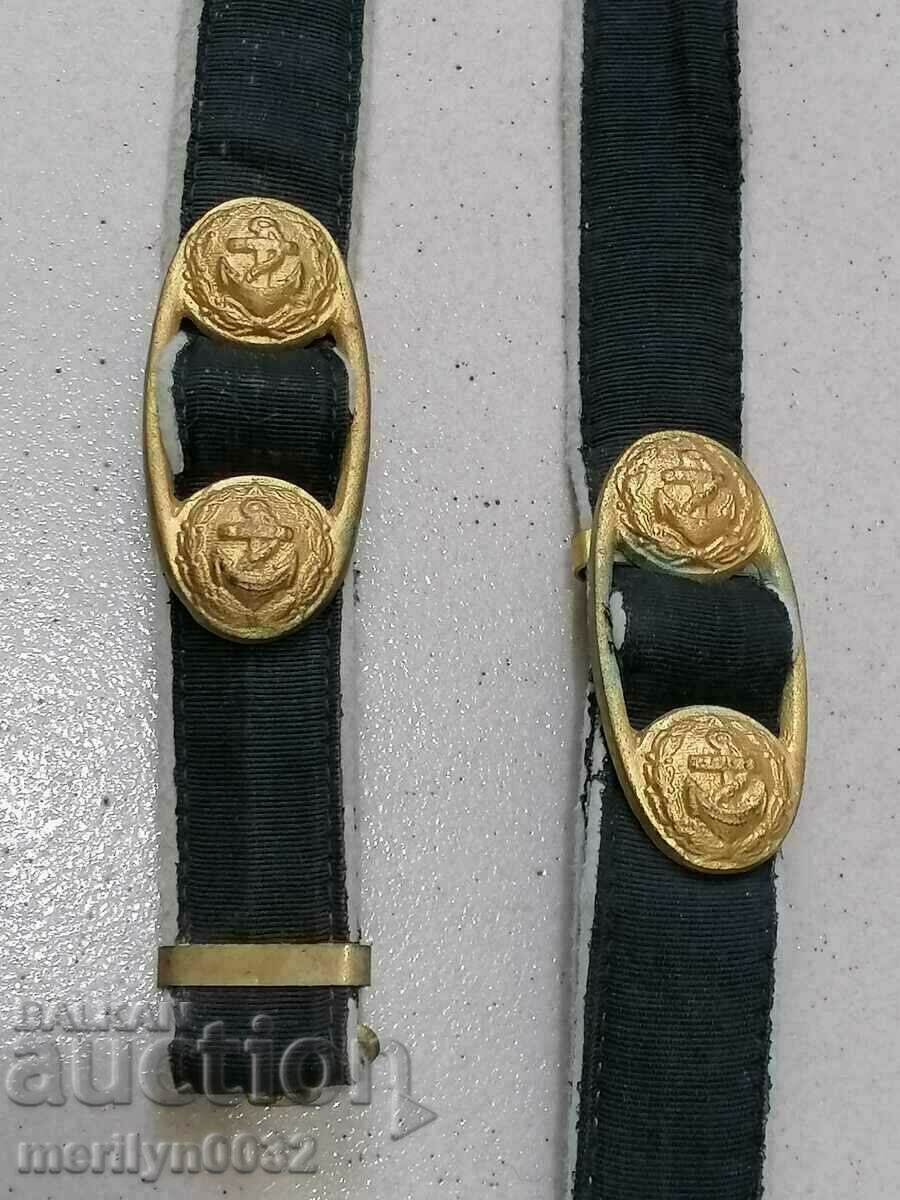 Navy officer's belt with cortic carriers Navy - 5 Navy officer's belt with cortic carriers Navy - 5