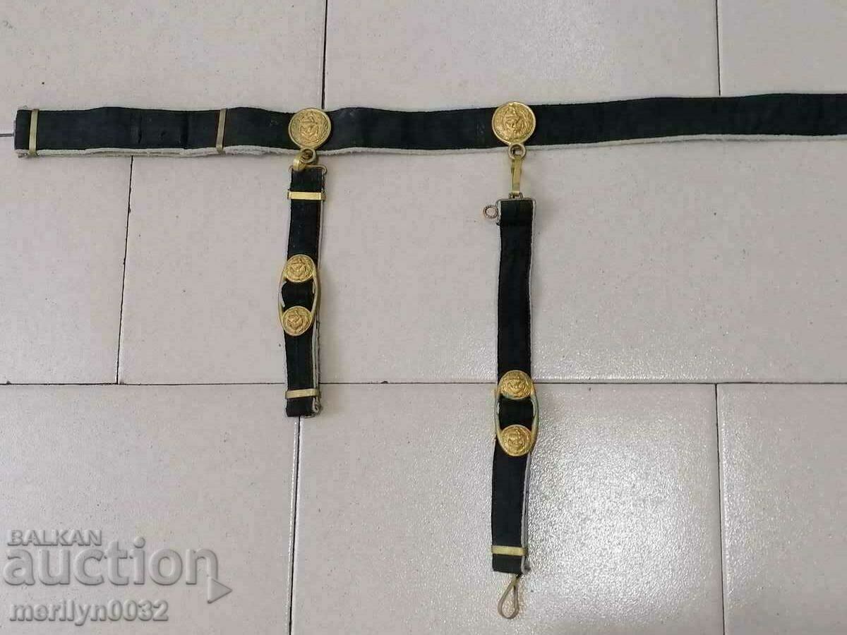 Navy officer's belt with cortic carriers Navy - 6 Navy officer's belt with cortic carriers Navy - 6