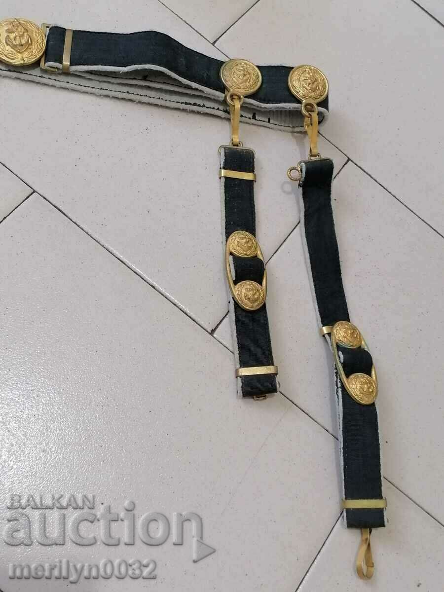 Navy officer's belt with cortic carriers Navy - 7 Navy officer's belt with cortic carriers Navy - 7