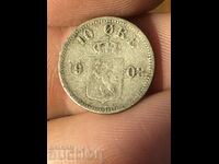 Norway 10 Jore 1903 Silver