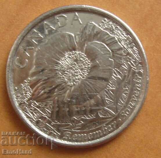 Канада 25 цента   - 2015 Мак