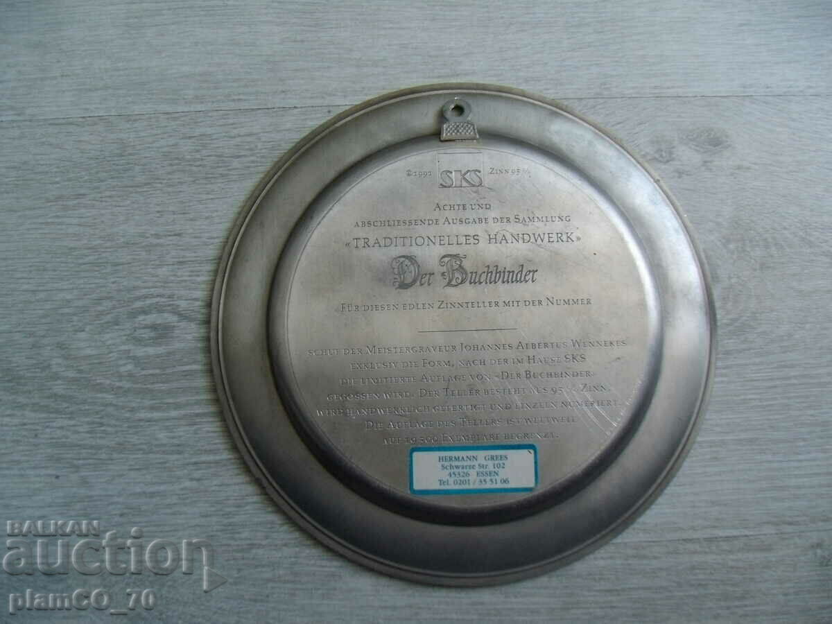 No.*7454 old metal / tin panel - SKS ZINN - 5 No.*7454 old metal / tin panel - SKS ZINN - 5