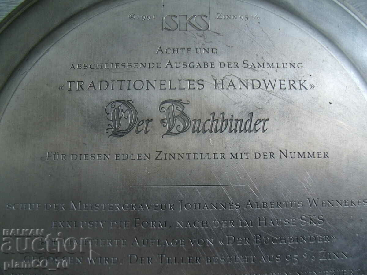 No.*7454 old metal / tin panel - SKS ZINN - 6 No.*7454 old metal / tin panel - SKS ZINN - 6