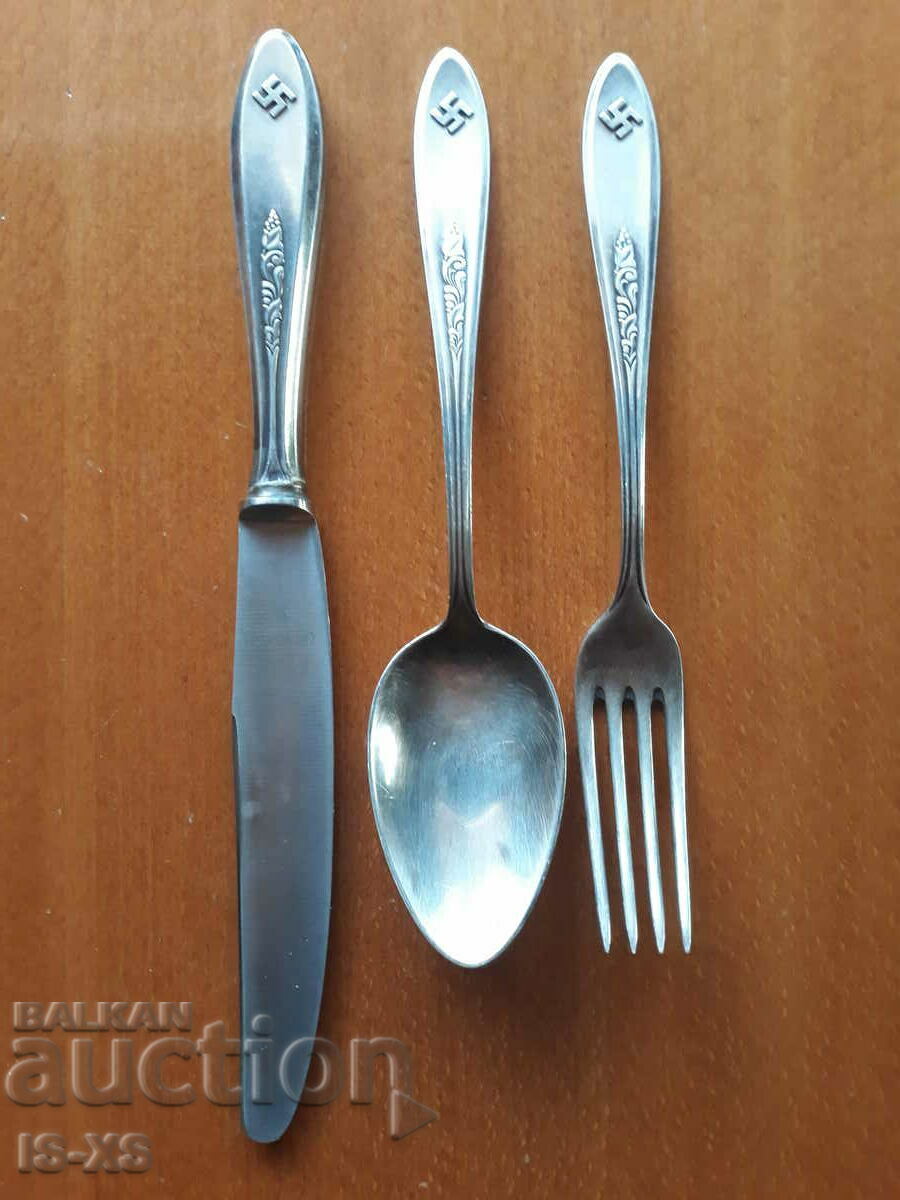 German swastika utensils.