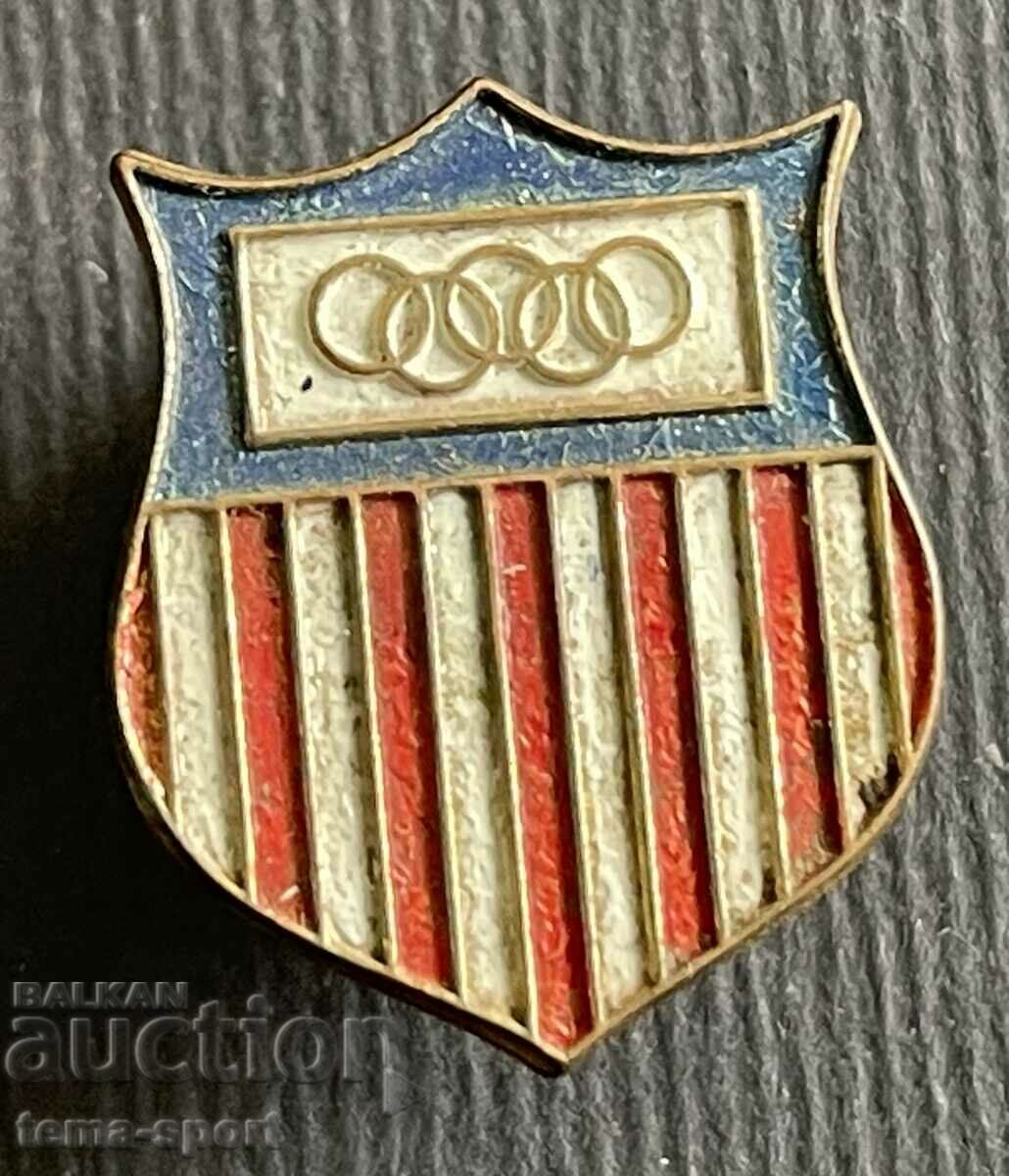 355 USA Olympic Badge US Olympic Committee 1960s