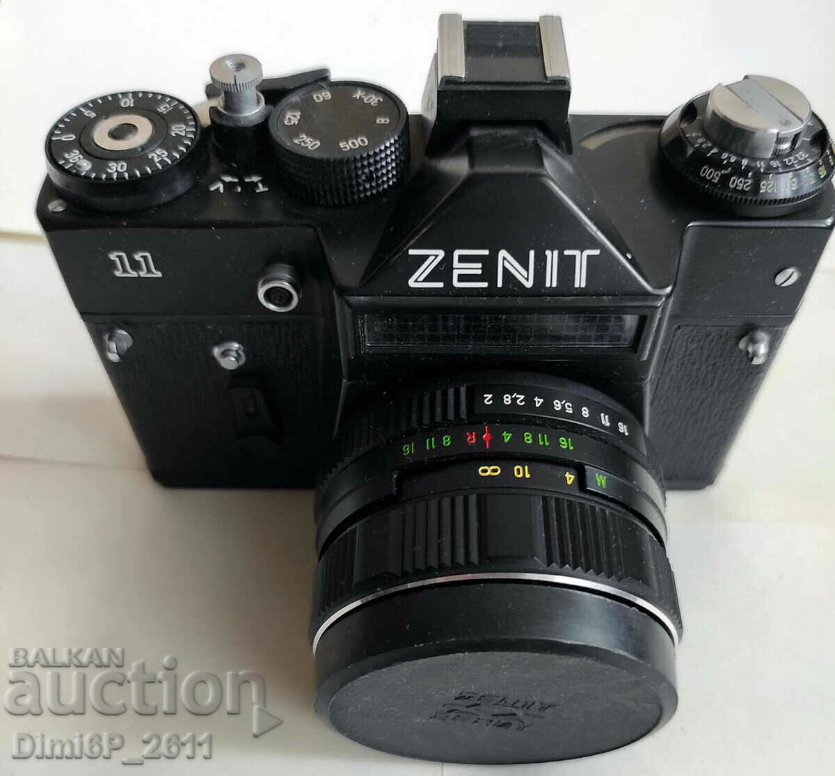 Russian Zenit 11 XP SLR camera with Helios 44M 2.0/58 lens