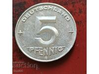 GDR 5 pfennig 1953 E - quality
