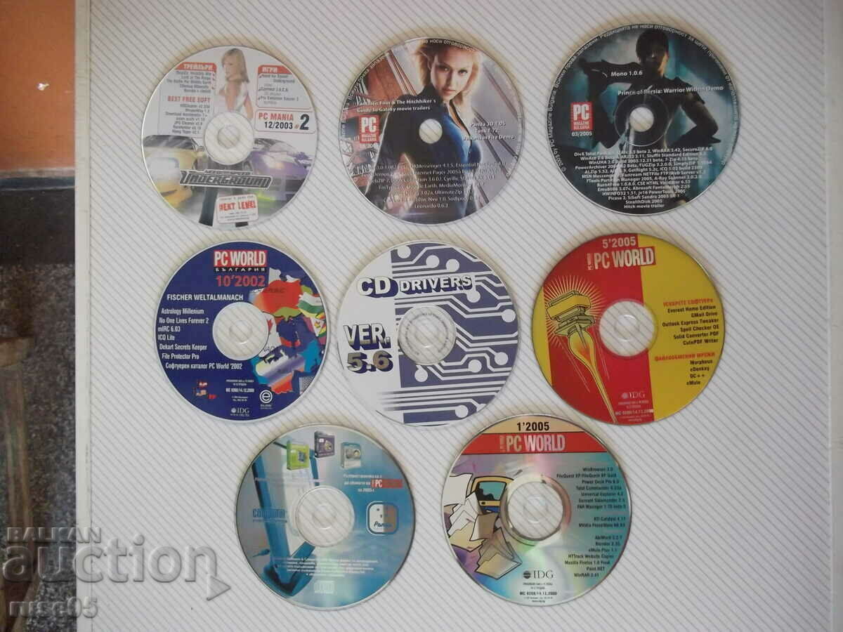 Lot of 54 pcs. PC disk - 6 Lot of 54 pcs. PC disk - 6