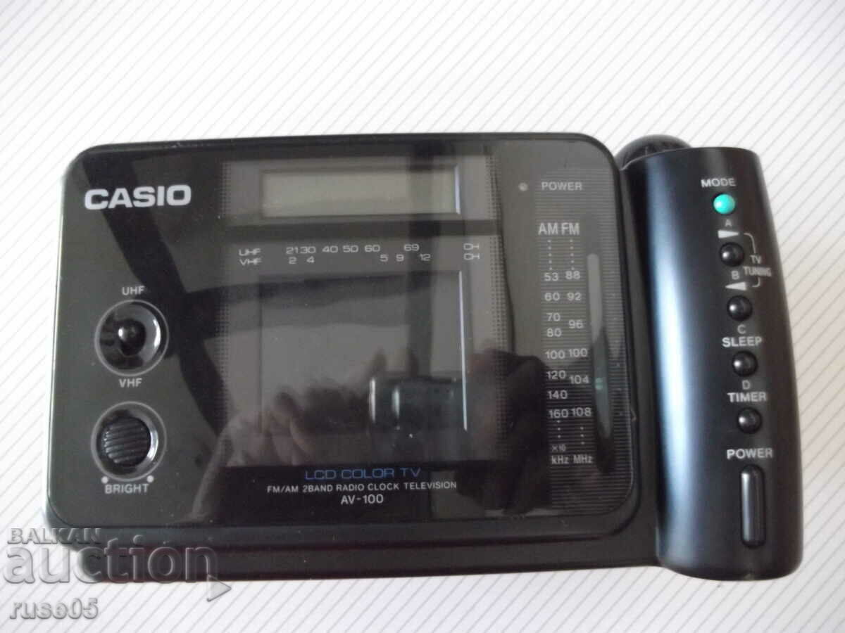 Τηλεόραση "CASIO-AV-100-FM/AM 2 Band Radio Ρολόι Τηλεόραση" με τιμή 150.00 BGN | € 76.69
