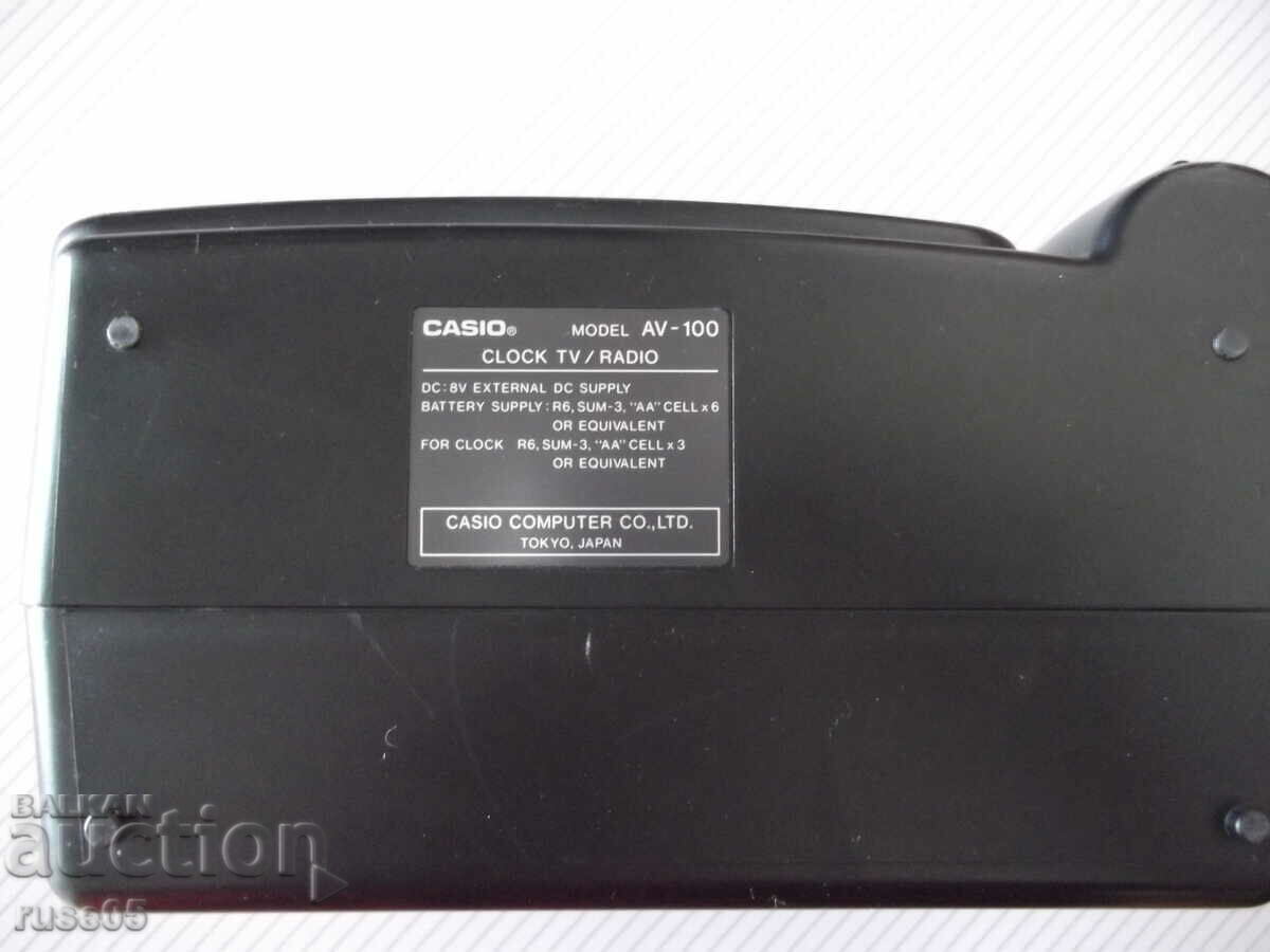 Τηλεόραση "CASIO-AV-100-FM/AM 2 Band Radio Ρολόι Τηλεόραση" - 5