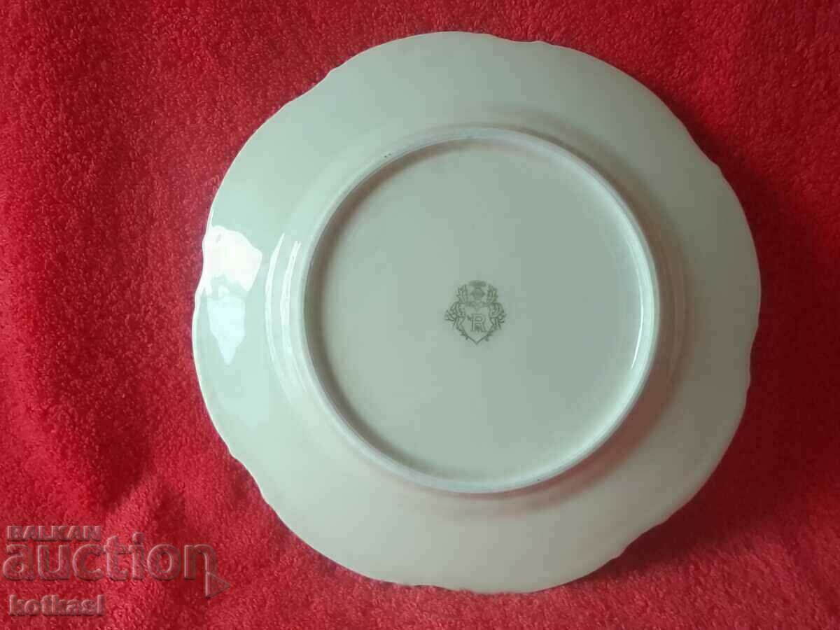 Old porcelain plate UNGER & SCHIDE Roschutz embossed surface - 5 Old porcelain plate UNGER & SCHIDE Roschutz embossed surface - 5