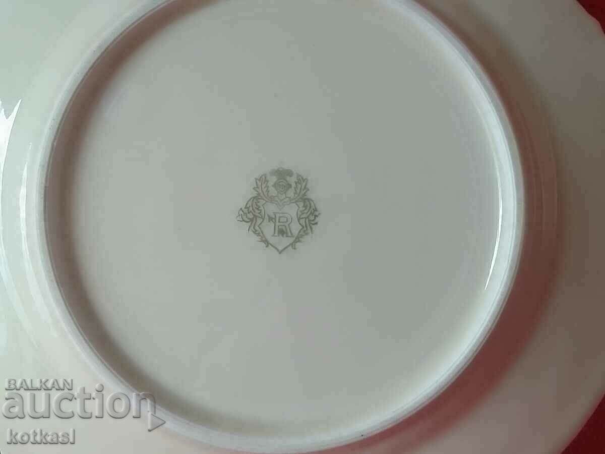 Old porcelain plate UNGER & SCHIDE Roschutz embossed surface - 6 Old porcelain plate UNGER & SCHIDE Roschutz embossed surface - 6