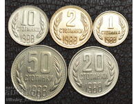 Set of social coins 1988 - 3.
