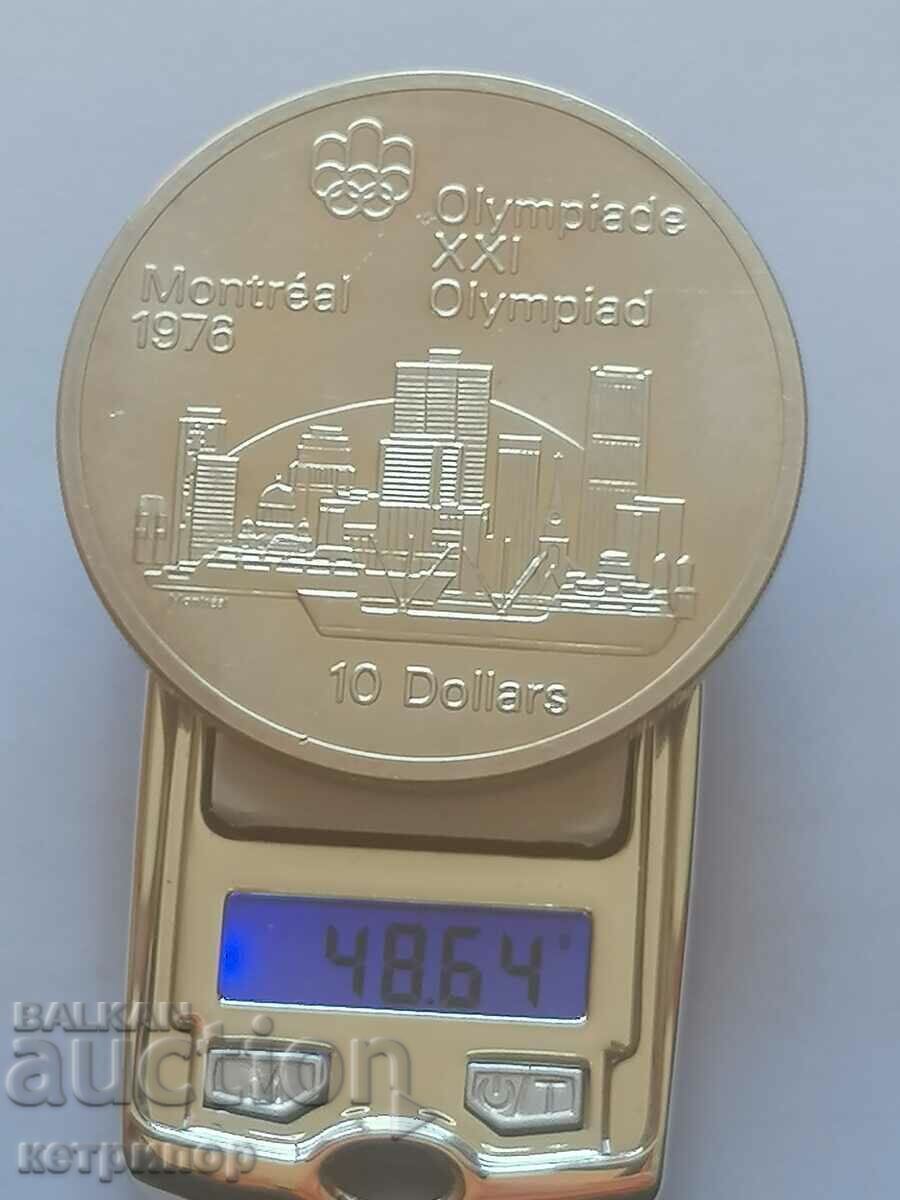 Canada 10 $ argint 1976 Canada 10 $ argint 1976