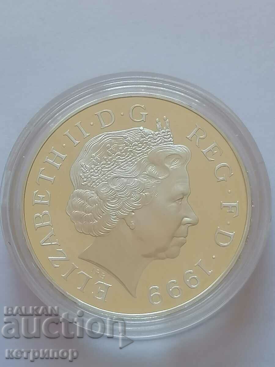 Great Britain 5 pounds 1999 silver millennium with price 108.00 BGN | € 55.22 Great Britain 5 pounds 1999 silver millennium with price 108.00 BGN | € 55.22