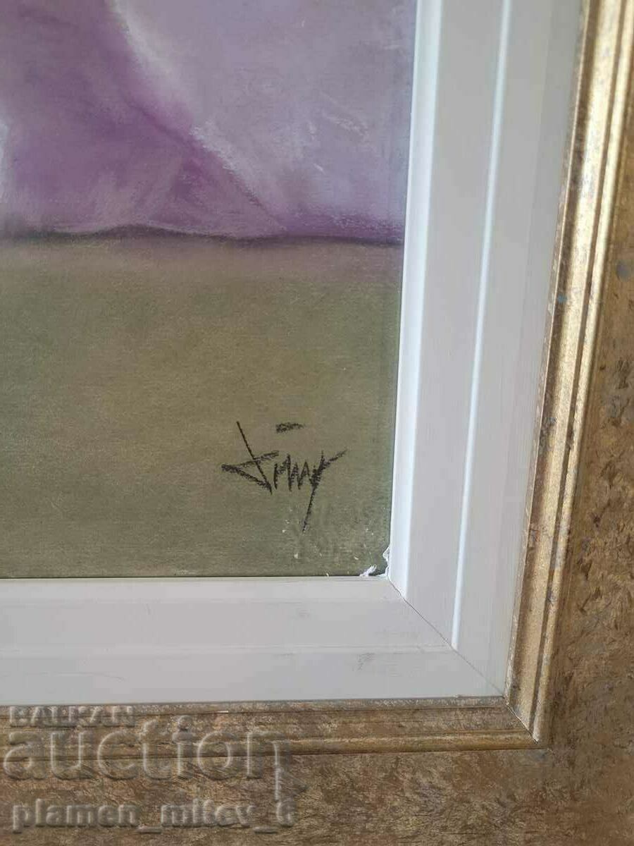 Delivery of painting "Contemplation" by Domingo Alvarez Gómez