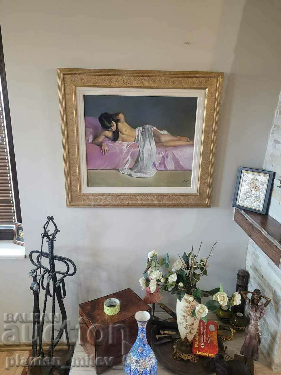 painting "Contemplation" by Domingo Alvarez Gómez