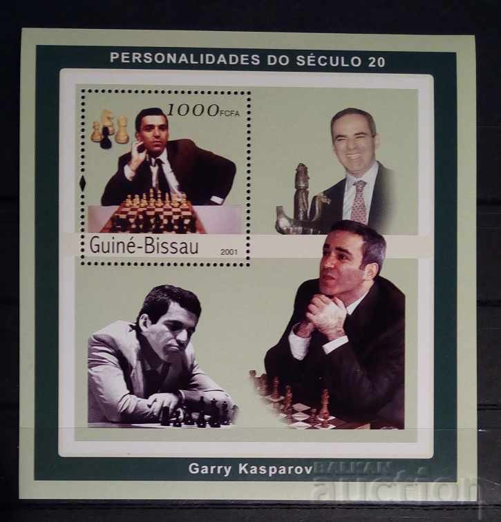 Guineea-Bissau 2001 Sport/Personalități/Șah/Gary Kasparov Blok MNH