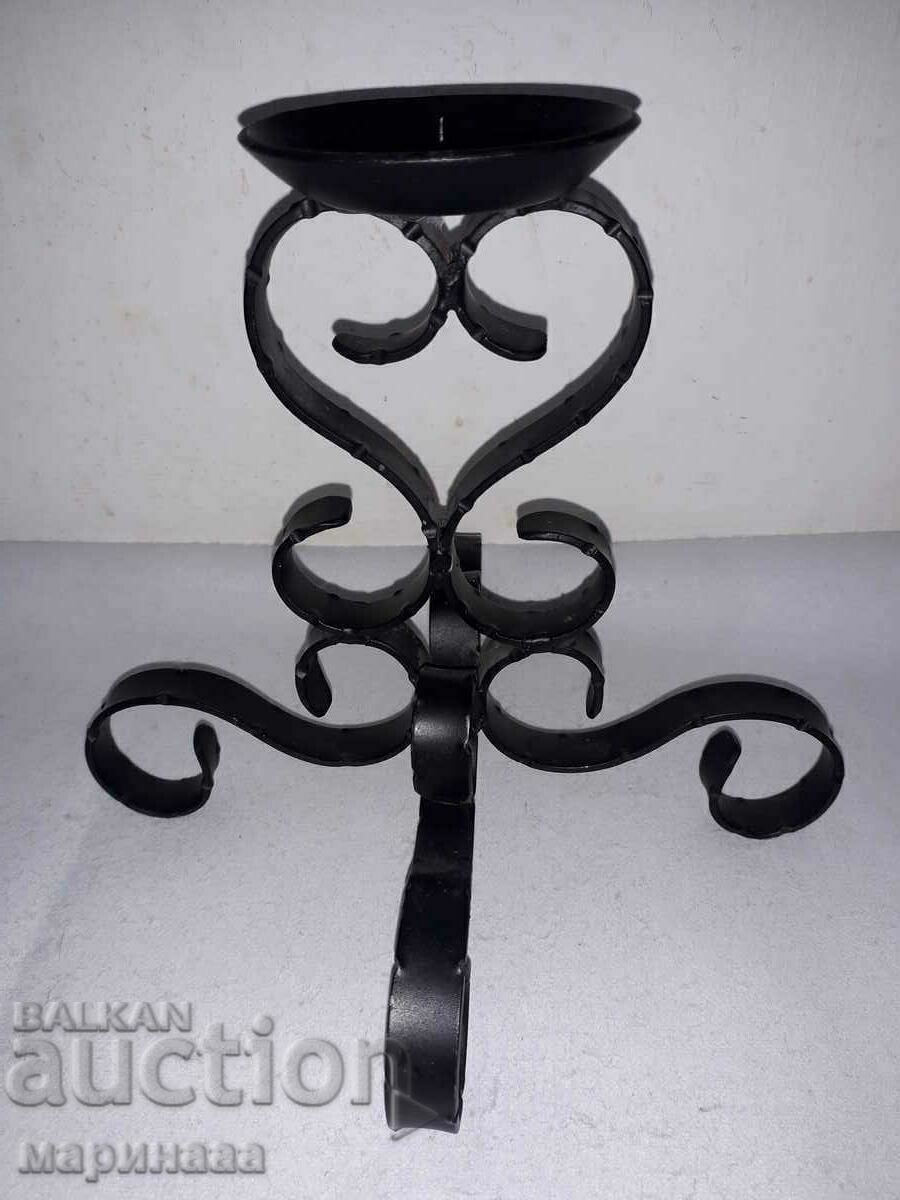 MASSIVE CANDLESTICK. WROUGHT IRON with price 6.00 BGN | € 3.07 MASSIVE CANDLESTICK. WROUGHT IRON with price 6.00 BGN | € 3.07