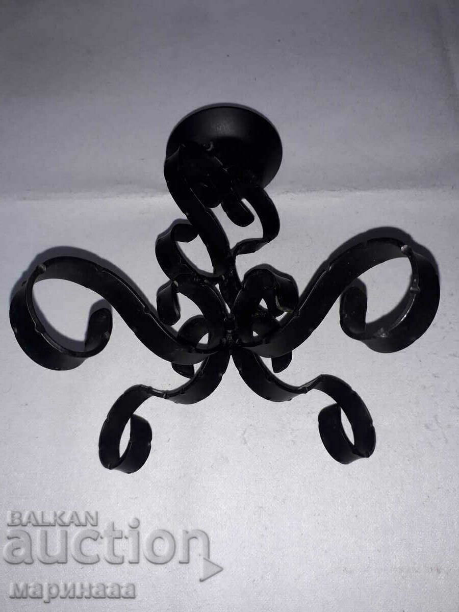 MASSIVE CANDLESTICK. WROUGHT IRON - 6 MASSIVE CANDLESTICK. WROUGHT IRON - 6