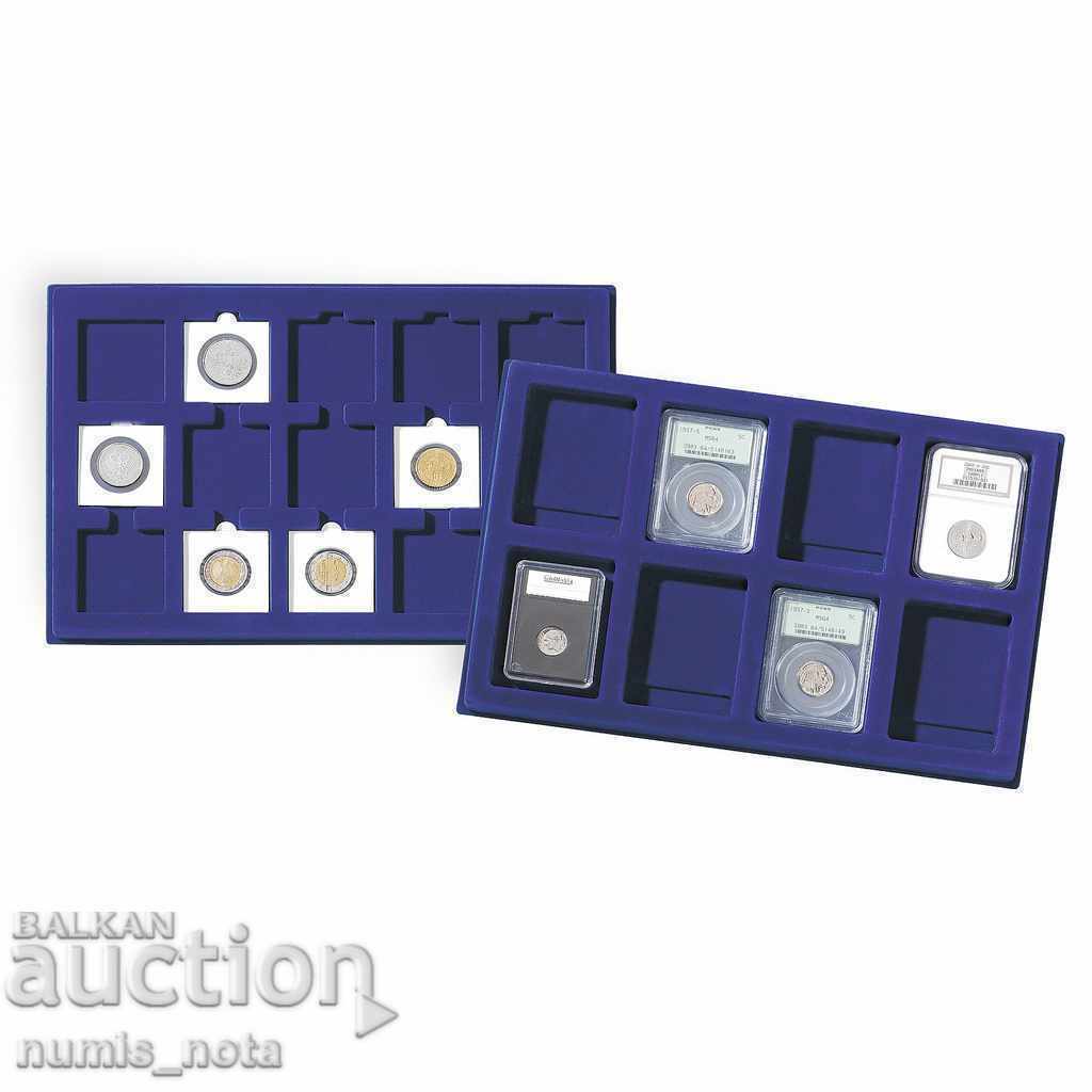 Auction Coins for LEUCHTTURM coins - for 24 coins - 47 / 47mm - 2 pieces Auction Coins for LEUCHTTURM coins - for 24 coins - 47 / 47mm - 2 pieces