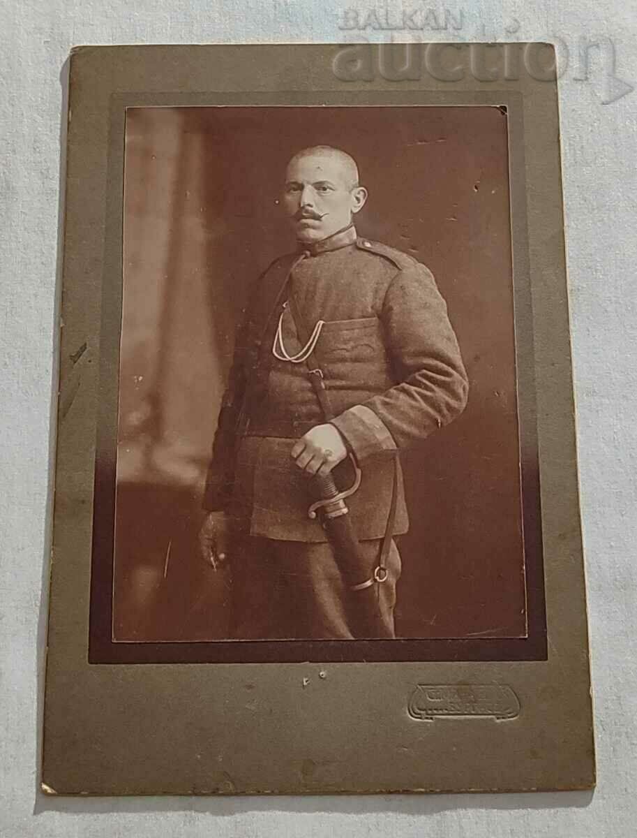 Auction FELDFEBEL P. ILIEV BURGAS 1917 PHOTO ST.MANCHEVA CARDBOARD Auction FELDFEBEL P. ILIEV BURGAS 1917 PHOTO ST.MANCHEVA CARDBOARD