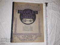 Old scores, sheet music, schools, sheet music, SONGS ENGLAND