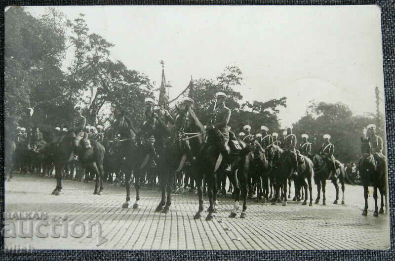 Sofia Kingdom of Bulgaria military parade photo postcard photo