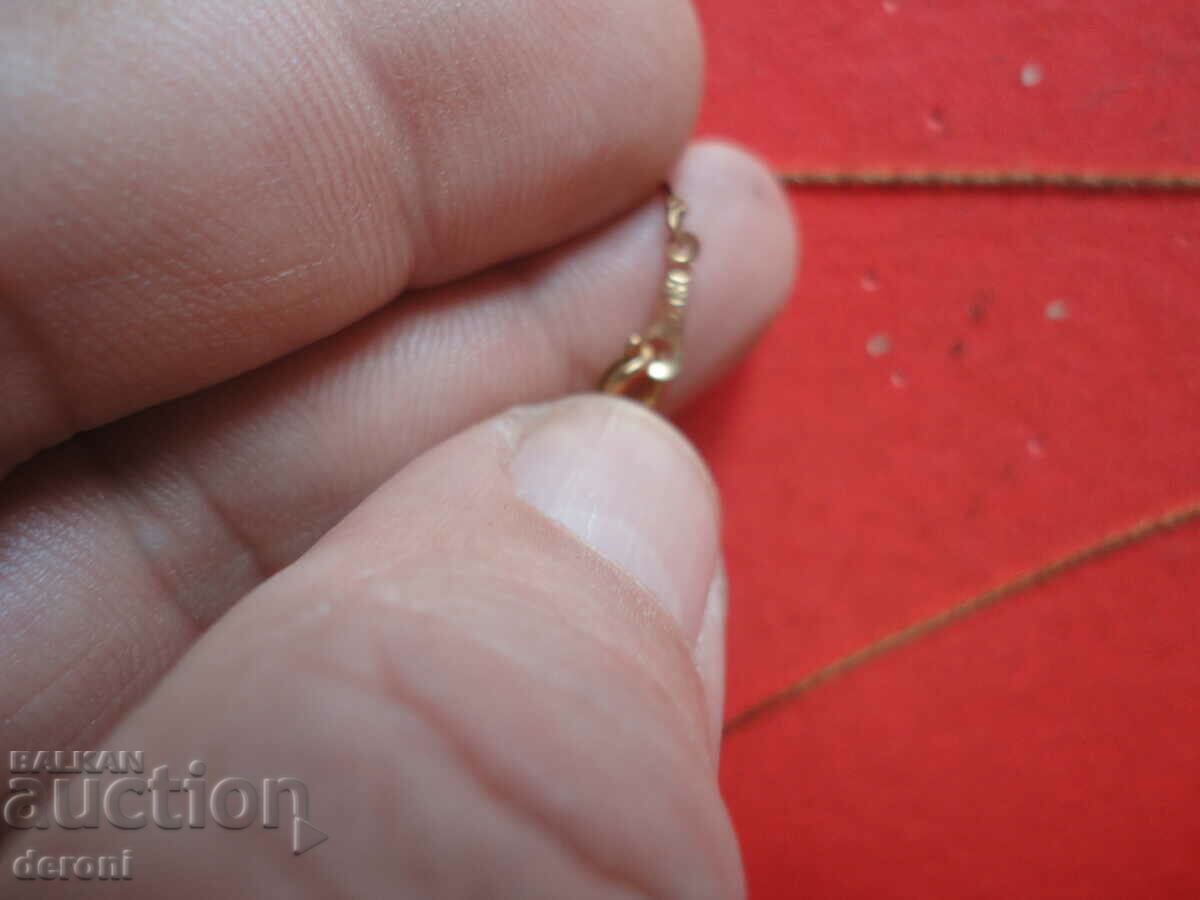 Amazing gold plated necklace with 3 stones - 7 Amazing gold plated necklace with 3 stones - 7