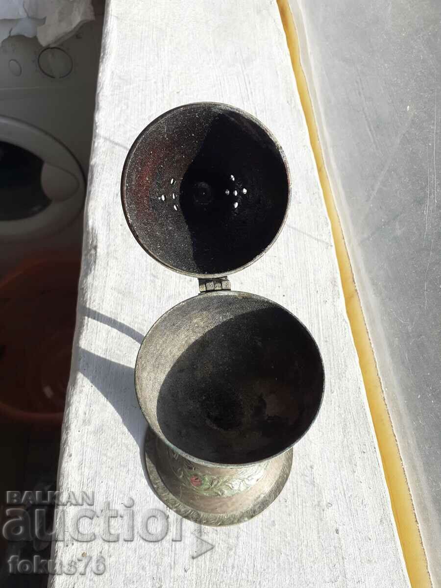 Παράδοση Επιτραπέζιο φωτιστικό σπιτιού μπρούτζινο σμάλτο Παράδοση Επιτραπέζιο φωτιστικό σπιτιού μπρούτζινο σμάλτο