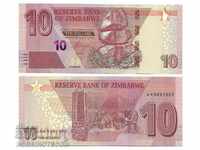 ZIMBABWE ZIMBABWE $10 issue - issue 2020 BULL NEW UNC