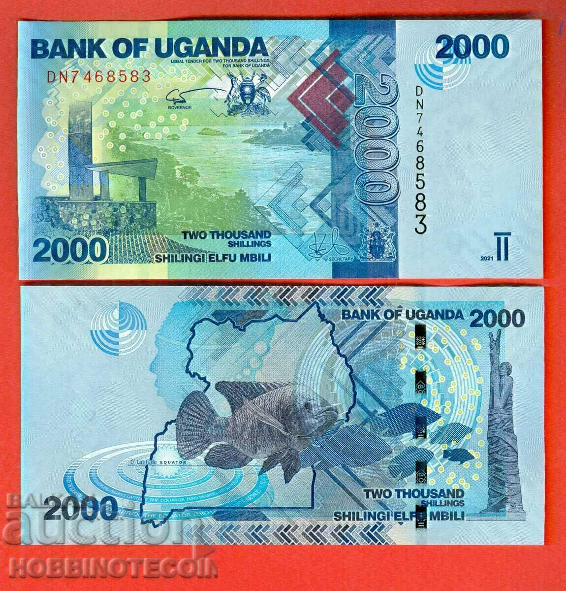 UGANDA UGANDA 2000 - numărul 2000 - numărul 2021 NOU UNC