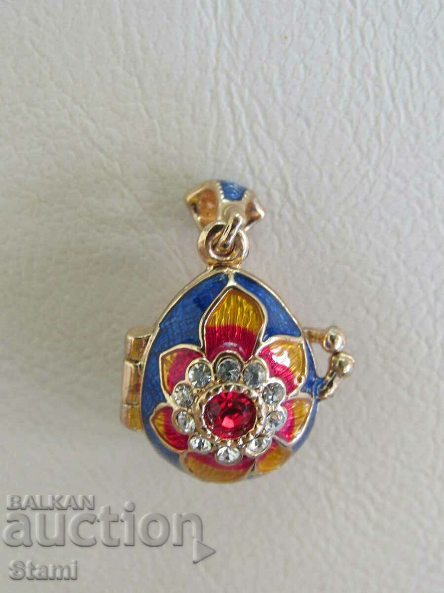 Fine women's pendant necklace - Faberge egg, new - 5 Fine women's pendant necklace - Faberge egg, new - 5