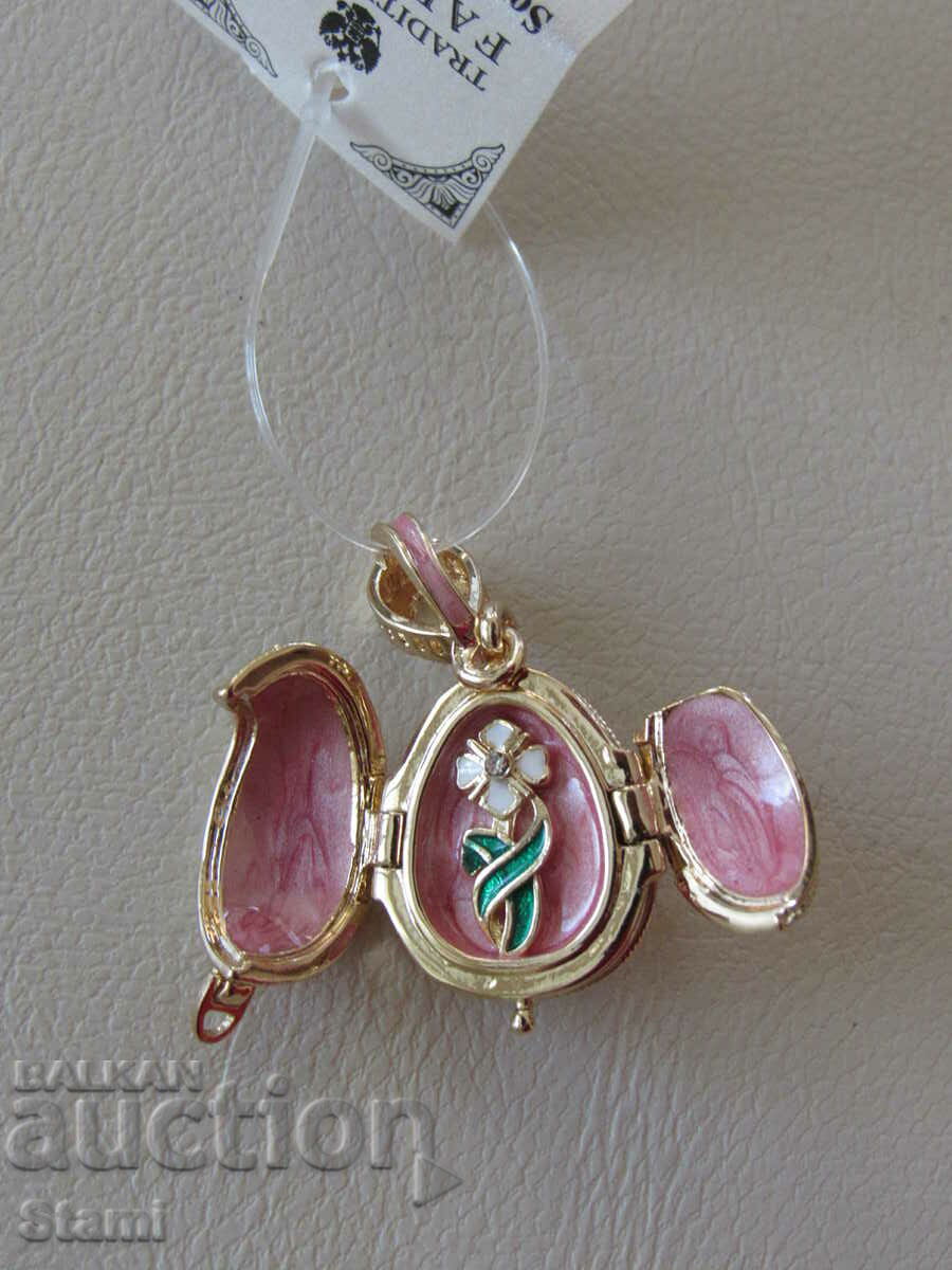 Fine ladies' ladybug necklace Egg Faberge, new with price 68.00 BGN | € 34.77 Fine ladies' ladybug necklace Egg Faberge, new with price 68.00 BGN | € 34.77