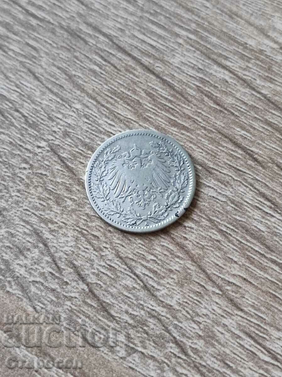 1/2 mark 1906 Germany with price 20.00 BGN | € 10.23 1/2 mark 1906 Germany with price 20.00 BGN | € 10.23