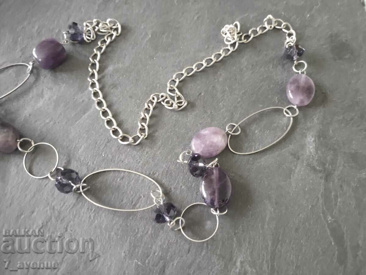 Delivery of Long beautiful necklace with Amethyst and crystals, 25.03.24 Delivery of Long beautiful necklace with Amethyst and crystals, 25.03.24