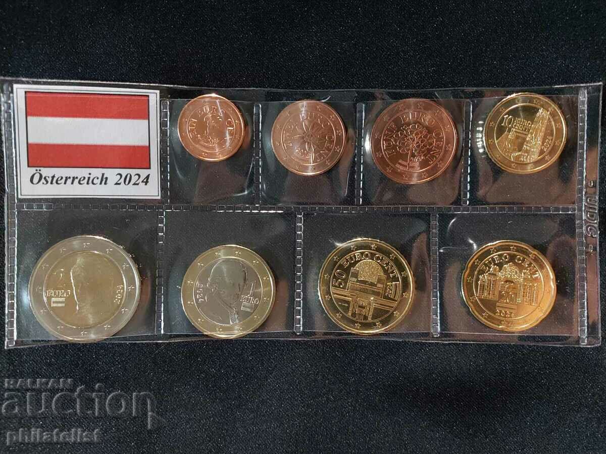 Auction Austria 2024 - Euro Set complete series from 1 cent to 2 euros Auction Austria 2024 - Euro Set complete series from 1 cent to 2 euros