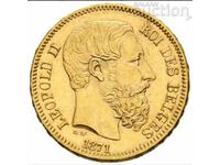 Moneda de aur 20 franci BELGIA FOARTE RAR !!! 1871