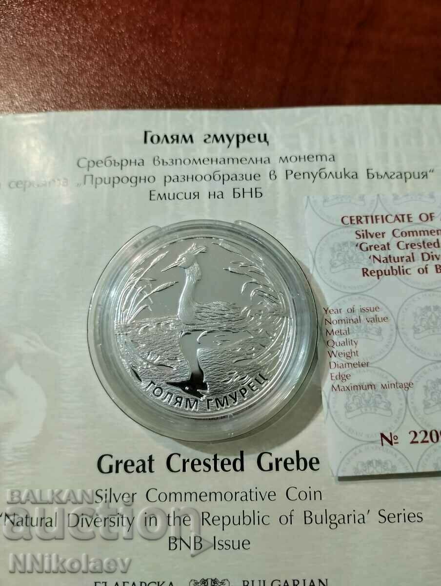 Аукцион 10 лева 2022 г.  Голям гмурец