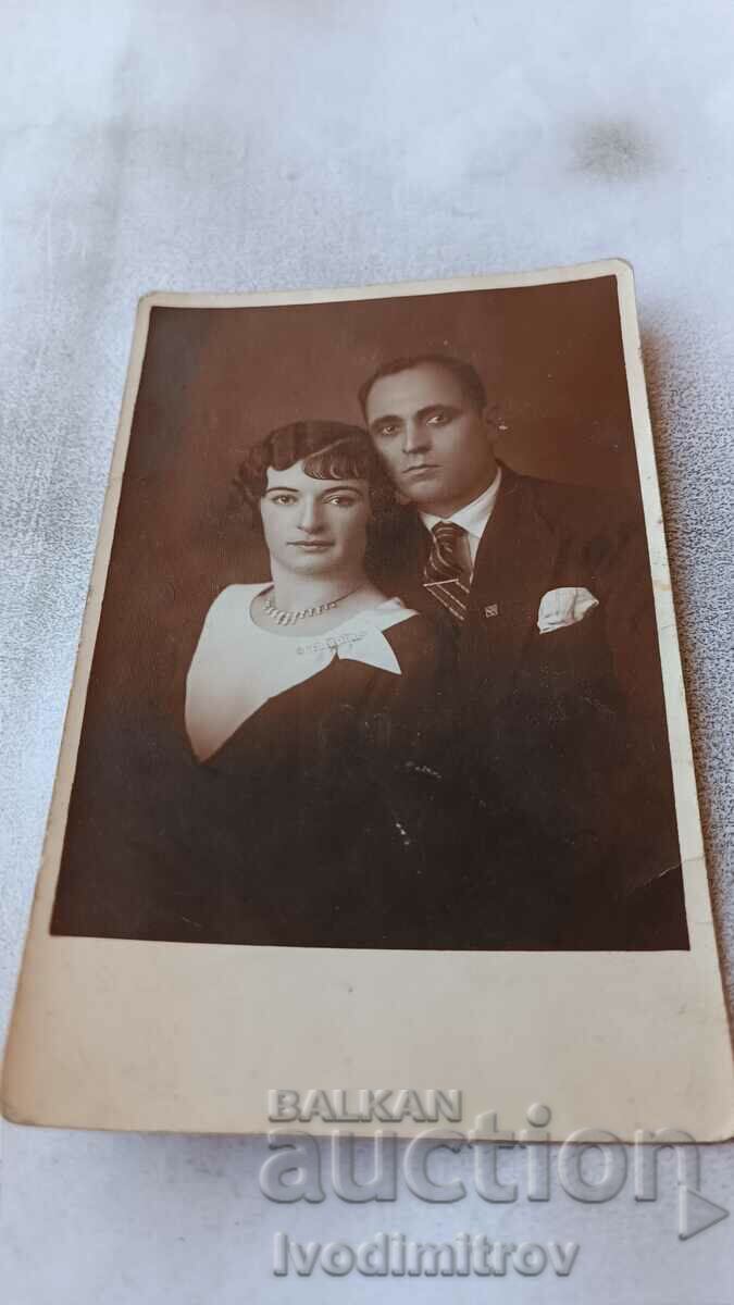Fotografie Varna Bărbat și tânără 1933