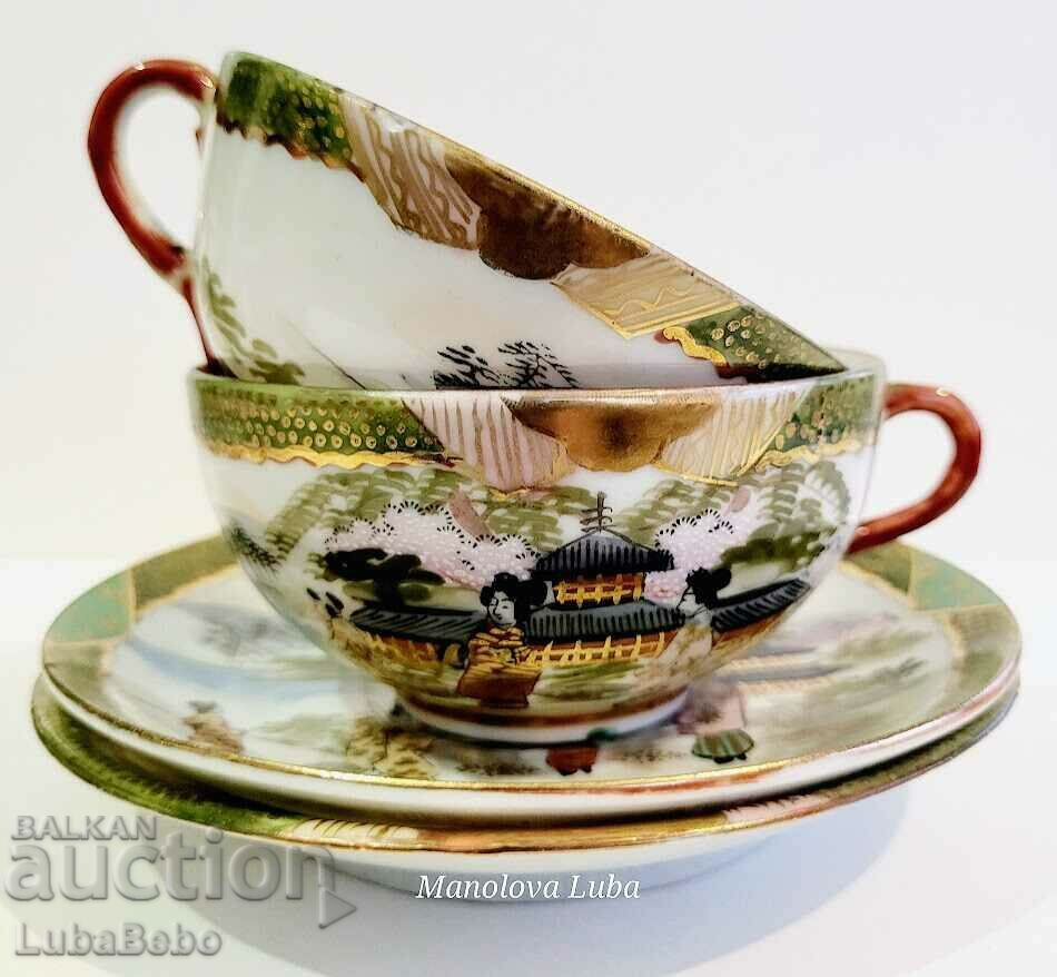 Delivery of Japanese Kutani Shoza style porcelain tableware.