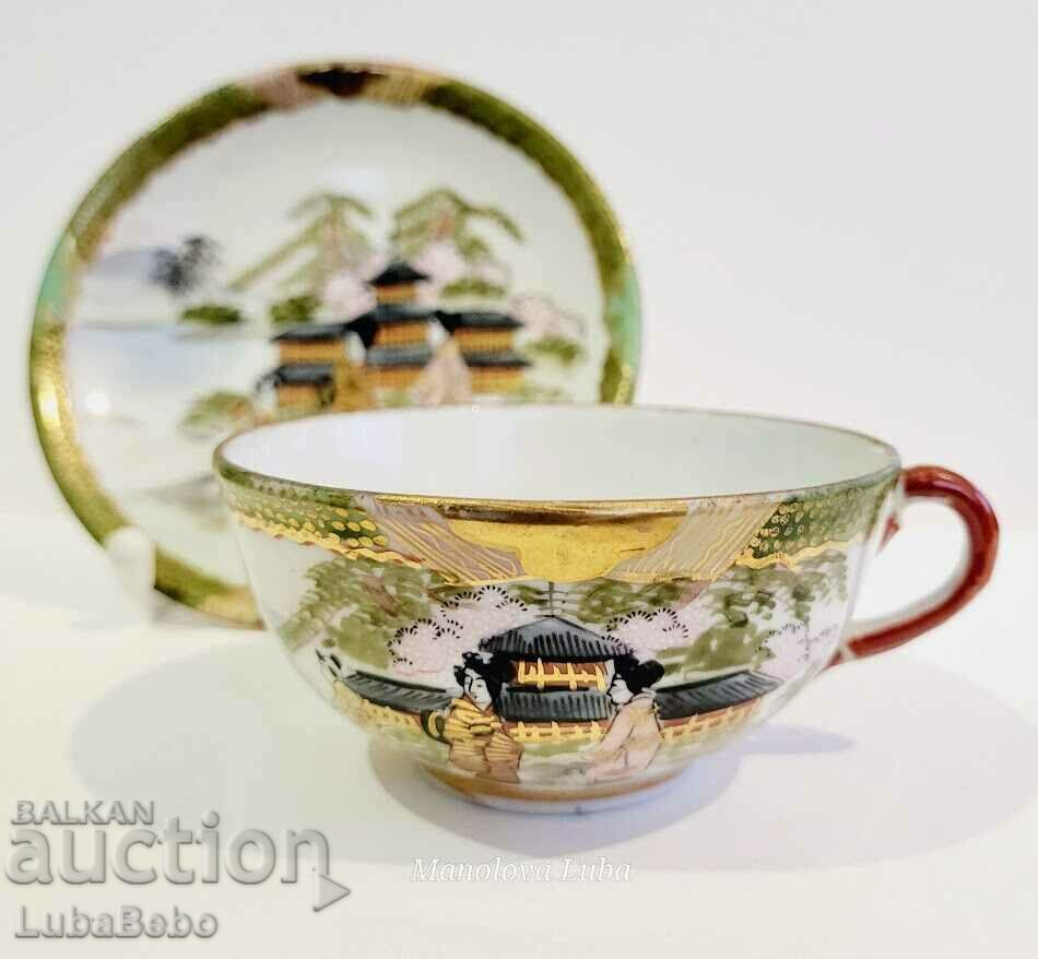 Japanese Kutani Shoza style porcelain tableware. - 5